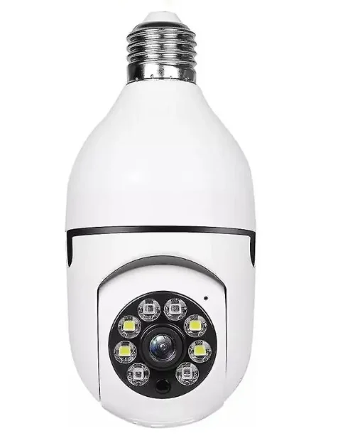 Camera supraveghere WiFi 8177HJ tip bec cu soclu E27 vedere nocturna