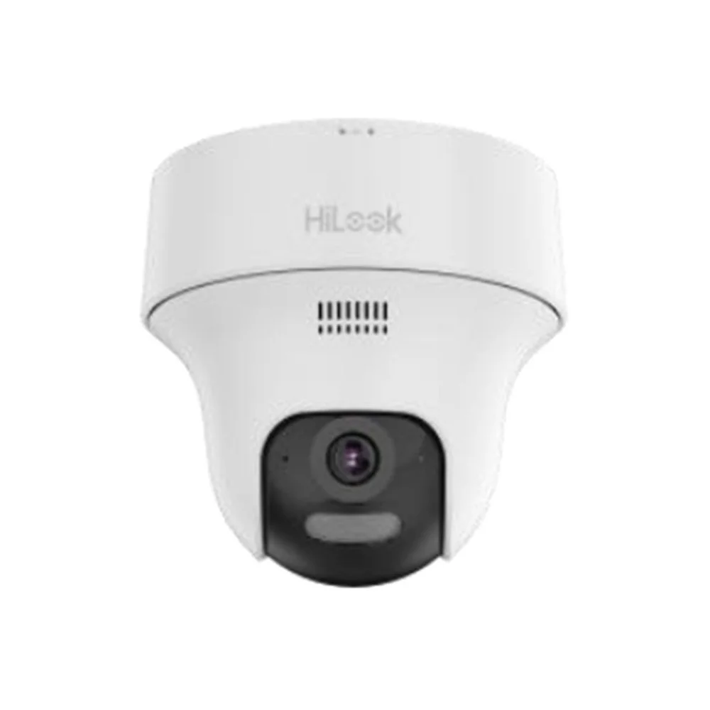 Camera supraveghere wireless IP Speed Dome PT WiFi 6 Hikvision HiLook IPC-F140-LIDF/W, 4 MP, 2.8 mm, lumina alba 15 m, IR 20 m, microfon si difuzor, slot card, avertizare sonora
