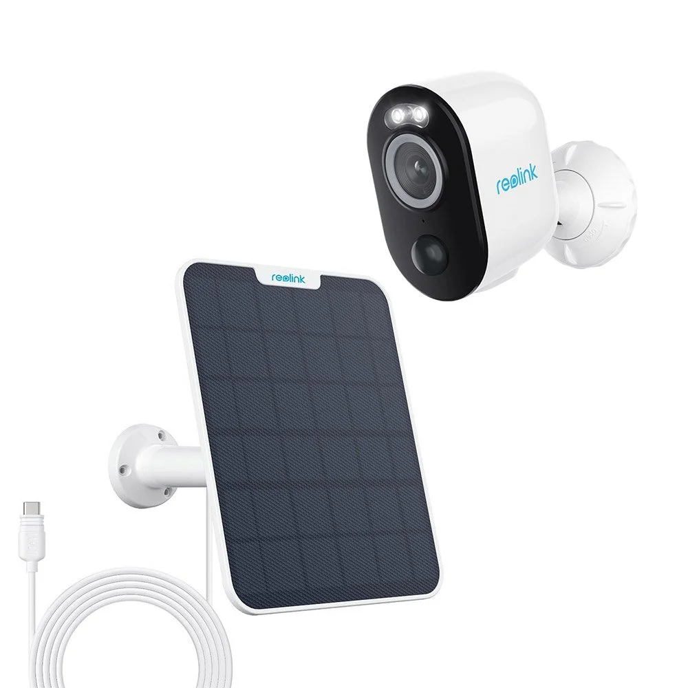 Camera supraveghere wireless IP WiFi cu panou solar Reolink Argus 3 Pro B330+SOLAR, 4 MP, IR 10 m, color noaptea 10 m, PIR, sirena, 6000mAh, slot card, microfon, detectie oameni/vehicule