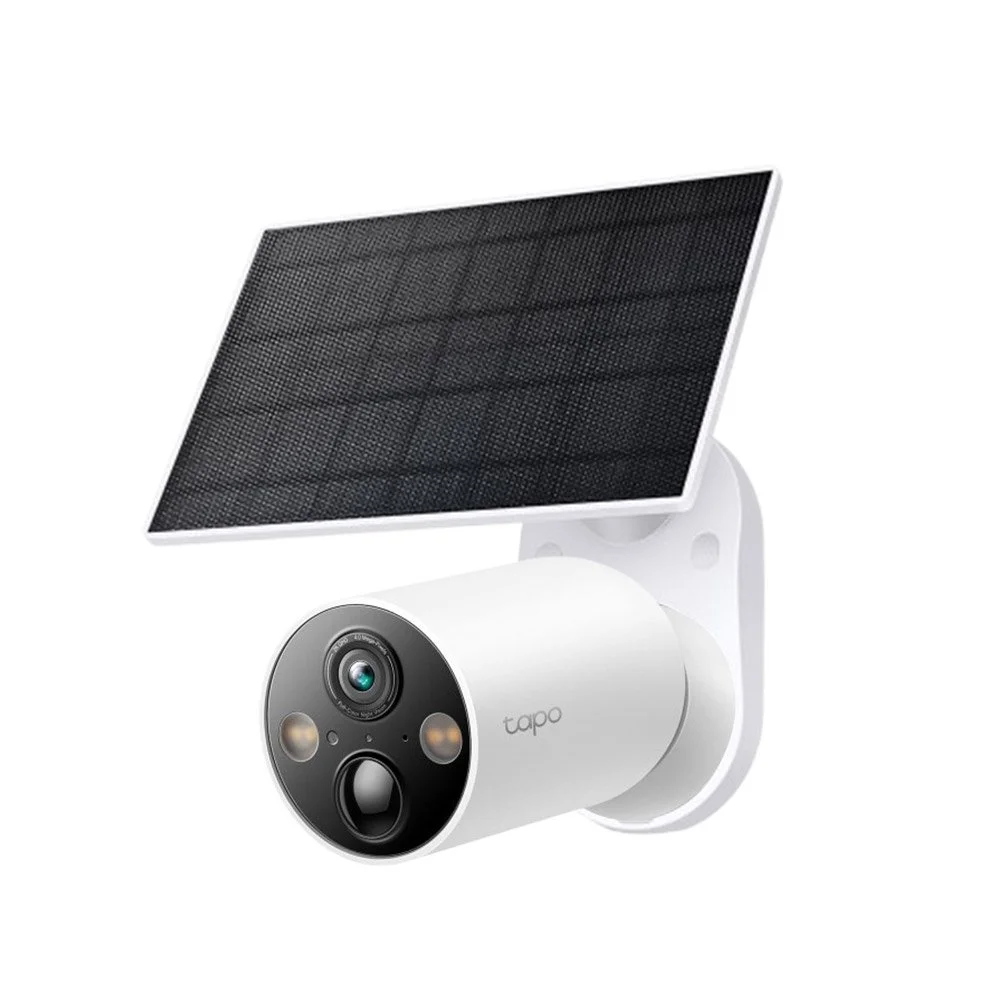Camera supraveghere wireless IP WiFi cu panou solar TP-Link Starlight TAPO C425 KIT, 4 MP, IR 15 m, microfon si difuzor, slot card, control prin aplicatie, 10000 mAh, detectie smart, baza magnetica