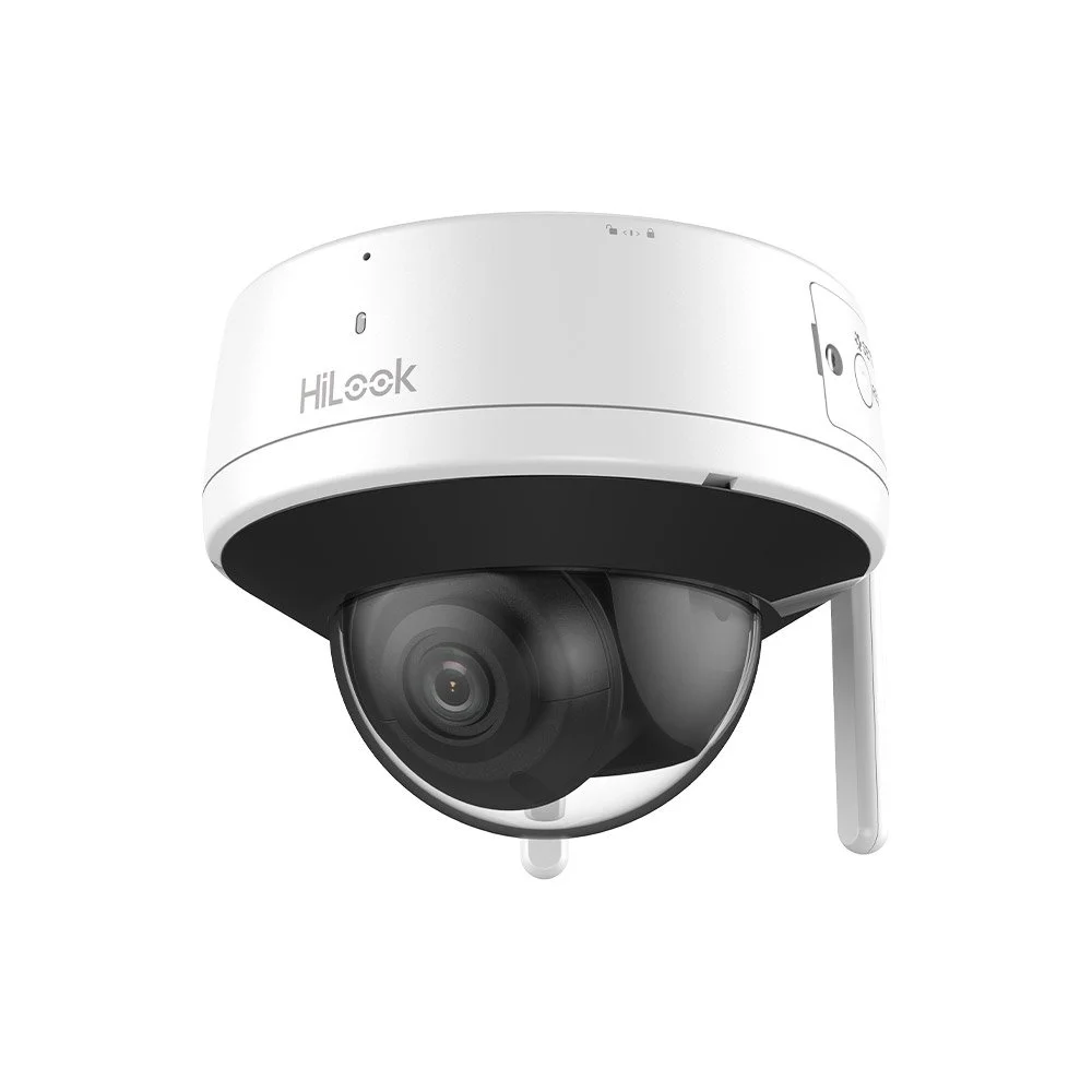 Camera supraveghere wireless WiFi Hikvision HiLook IPC-D140HA-D/W(W), 4 MP, IR 30 m, slot card, 2.8 mm, vizualizare telefon, microfon / difuzor