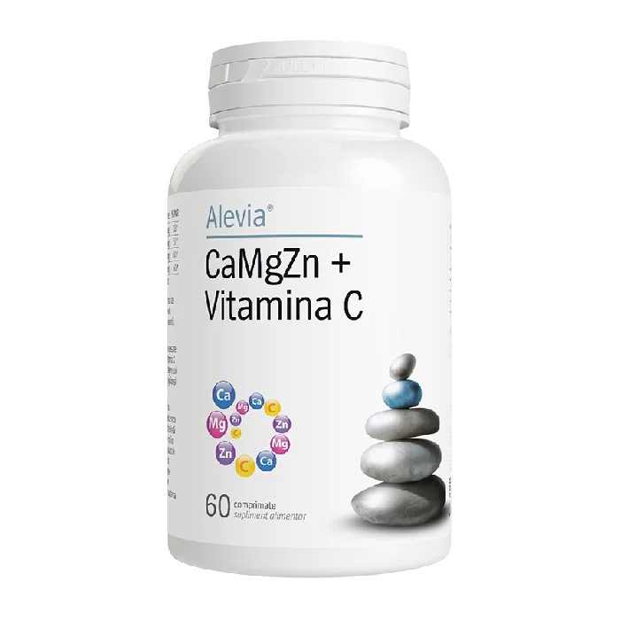 CaMgZn + Vitamina C, 60 comprimate, Alevia