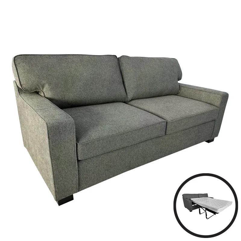 Canapea extensibila 2 locuri Polaris, Kaki, 181x91x83 cm