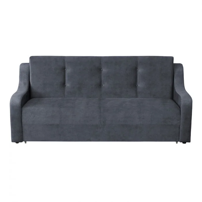 Canapea VALY II extensibila, 3 locuri, cu lada depozitare, albastru petrol, 215x90x95 cm