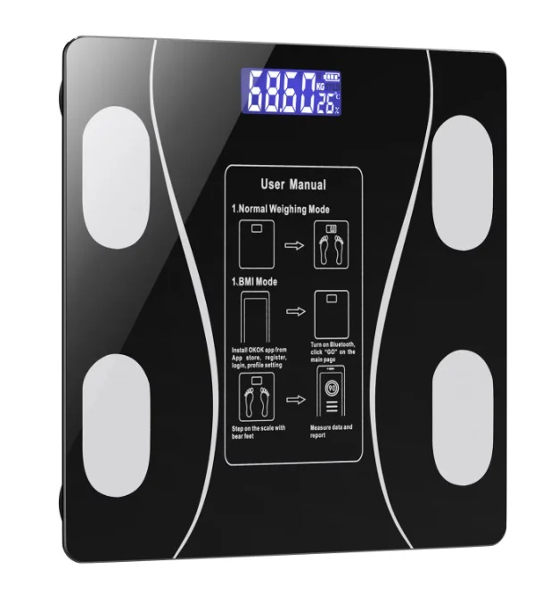 Cantar inteligent de diagnostic corporal pe baterii