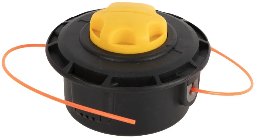 Cap tambur motocoasa cu fir buton galben (piulita 10X1.25)