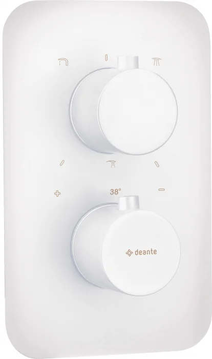 Capac pentru baterie cada cu termostat, element extern BOX, alb, Deante Therm