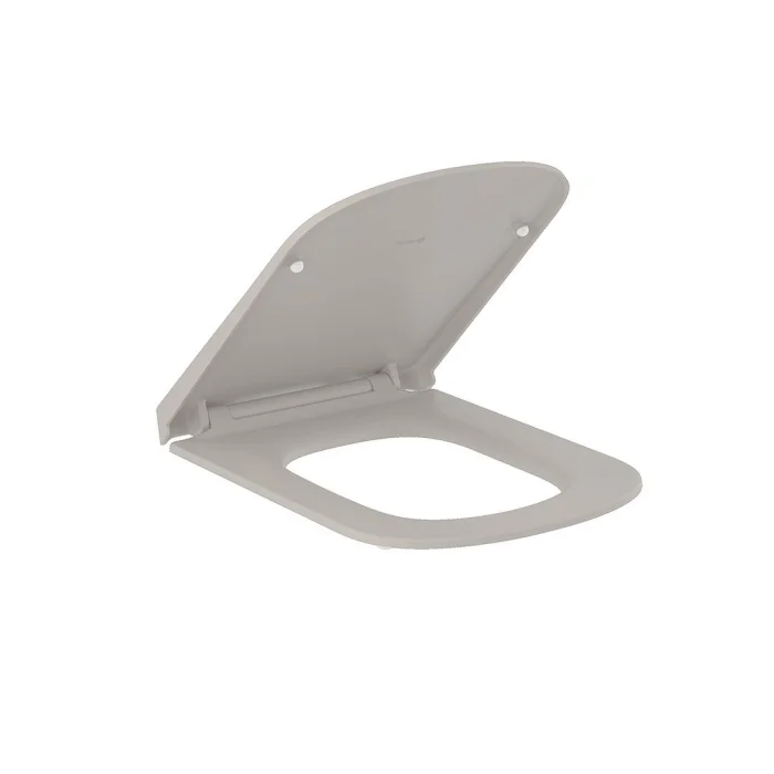 Capac Wc Slim, SoftClosing, QuickRelease, gri nisipiu mat,Kludi Resa S