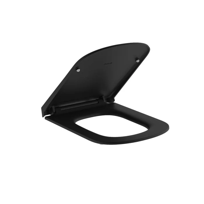 Capac WC Slim, SoftClosing, QuickRelease, negru mat, Kludi Resa S