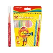 Carioci colorate Keyroad Washable KR971587, 12 culori, lavabile, blister carton