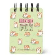 Carnet liniat dictando cu spirala, Corgi, Legami