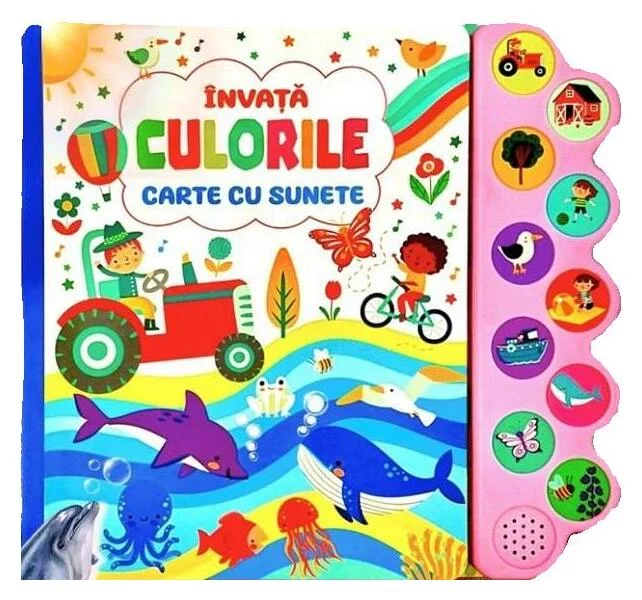 Carte cu sunete. Învață culorile - Board book - Flamingo