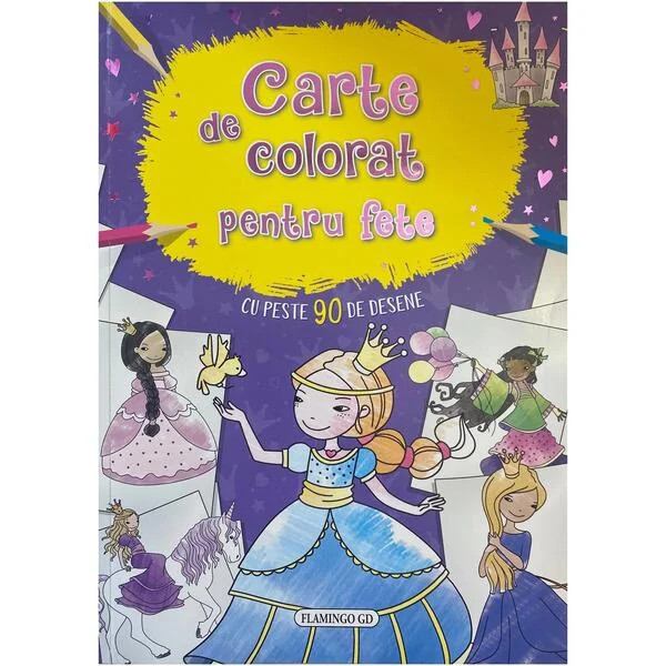 Carte de colorat pentru fete - Paperback brosat - *** - Flamingo