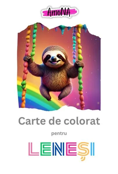 Carte de colorat pentru leneși - Paperback - AmoNA
