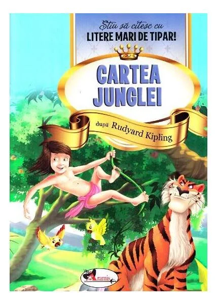Cartea Junglei - Știu să citesc cu litere mari de tipar - Paperback brosat - Rudyard Kipling - Aramis