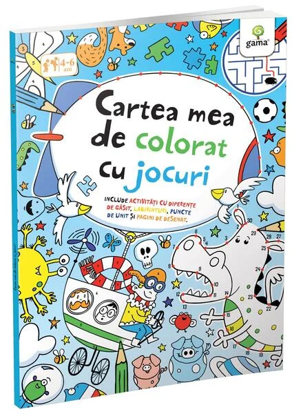Cartea mea de colorat cu jocuri - Paperback brosat - Gama