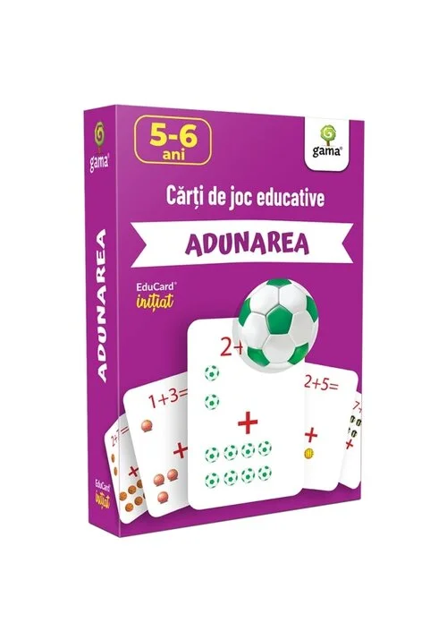 Carti de joc educative. Adunarea