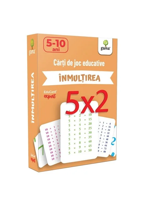 Carti de joc educative. Inmultirea