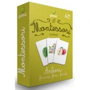 Carti de joc Montessori. Arbori: frunze, flori, fructe