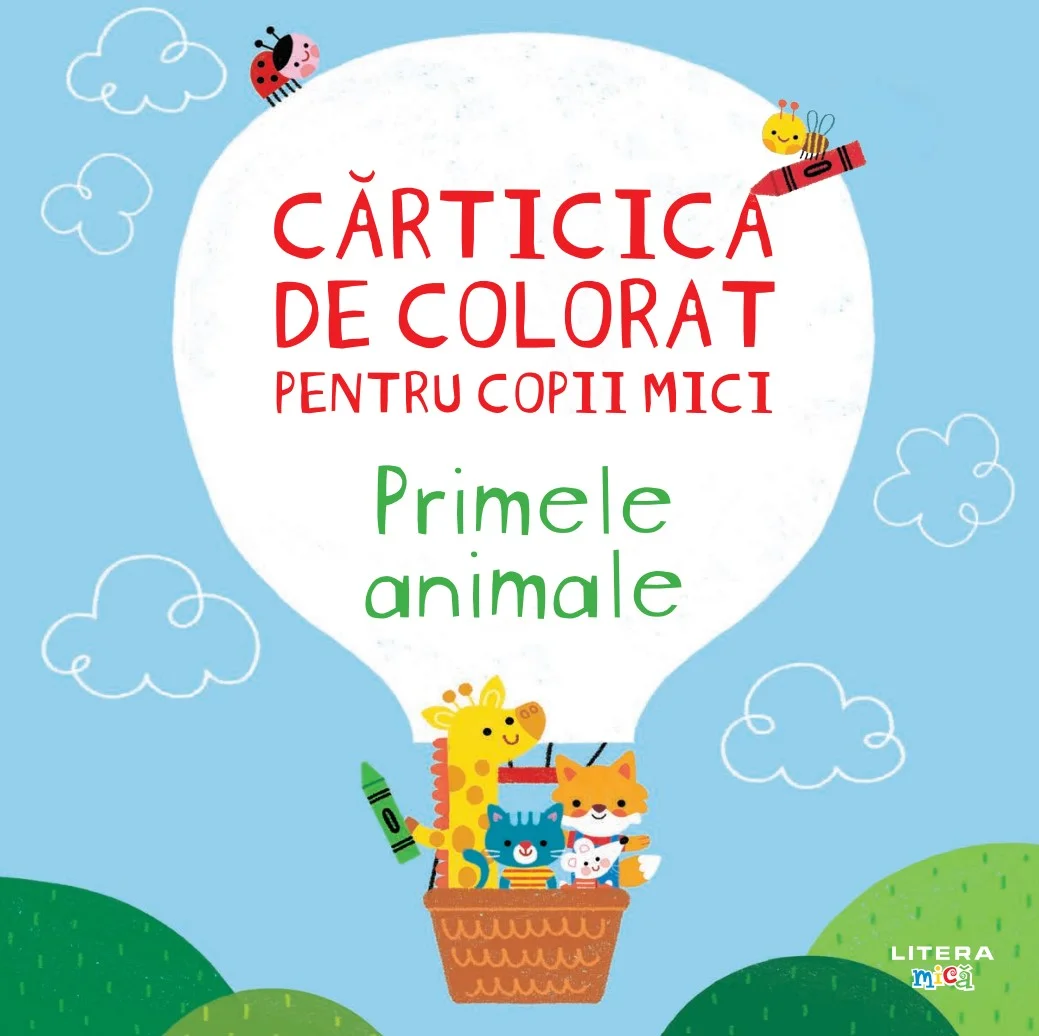 Carticica de colorat pentru copii mici. Primele animale