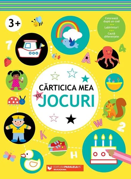 Cărticica mea cu jocuri (3 ani+) - Paperback brosat - Ballon Media - Paralela 45 educațional