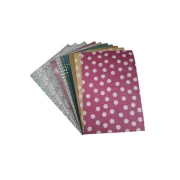 Carton A4, 220g, cu sclipici, diverse modele, set 10 coli, Colorarte