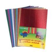 Carton ondulat A4, diverse culori metalice, set 10 coli, Colorarte