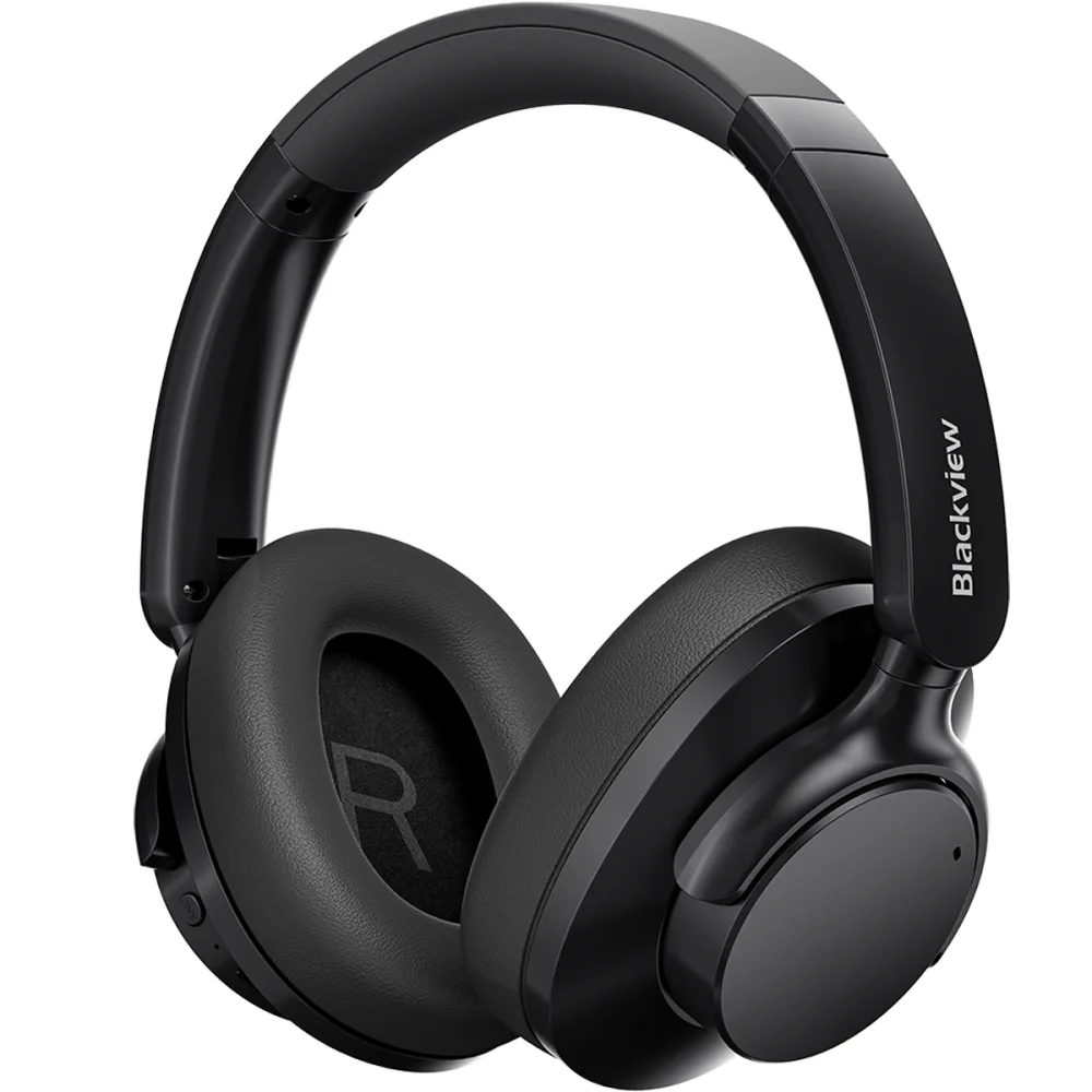 Casti wireless Blackview Fitbuds H1, BT 5.4, Hybdrid ANC, 40mm, 20Hz - 20kHz, HI-Res, Black