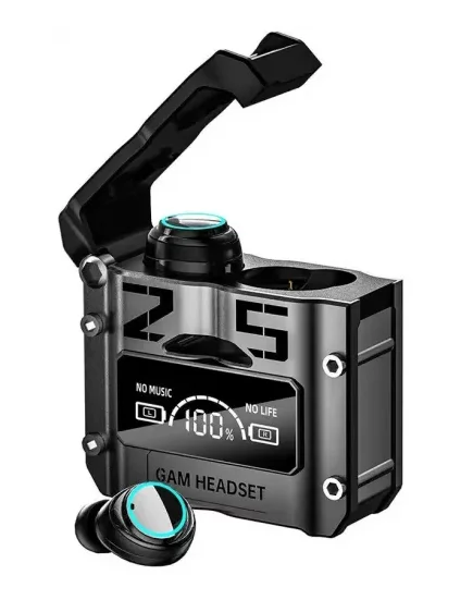 Casti Wireless M25 Bluetooth 5.3 Waterproof Standby 280h Incarcare rapida LED Display