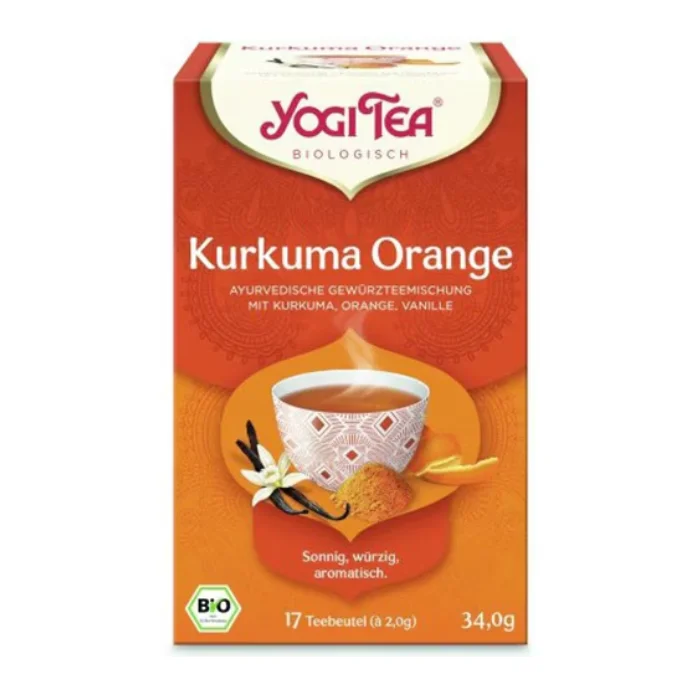 Ceai bio Kurkuma Orange, 17 plicuri, Yogi Tea