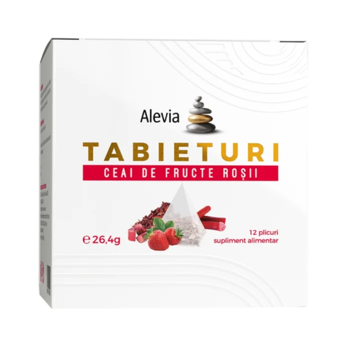 Ceai de fructe rosii Tabieturi, 12 plicuri, Alevia