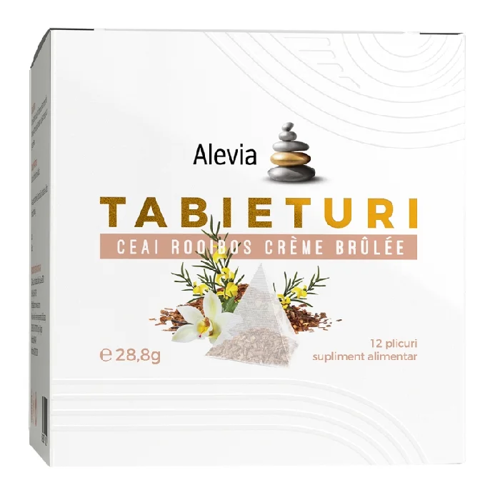 Ceai rooibos creme brulee Tabieturi, 12 plicuri, Alevia