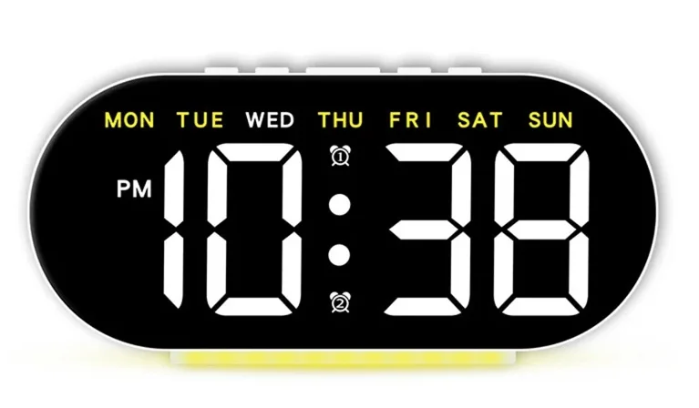 Ceas digital GH8035 cu lumina ambientala si alarma