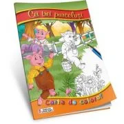 Cei trei purcelusi - Carte de colorat A5 ilustrata