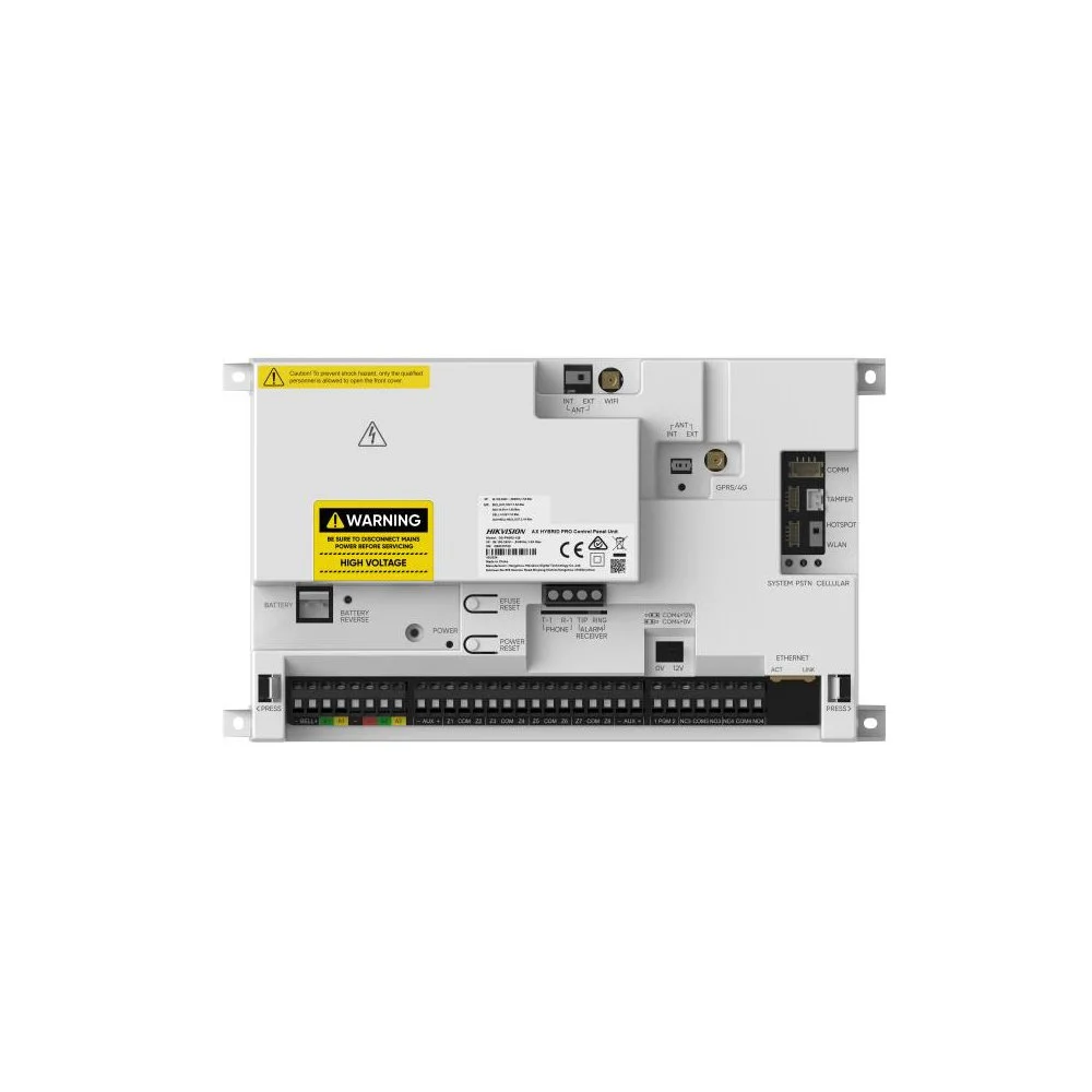 Centrala alarma antiefractie wireless Hikvision AX PRO Hybrid DS-PA502-64, 64 zone