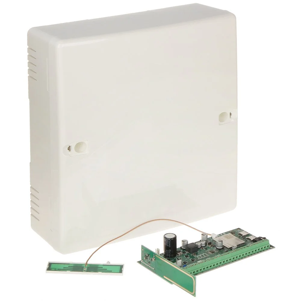Centrala alarma antiefractie wireless LTE Satel PERFECTA 32-WRL LTE SET-A, 2 partitii, 8-32 zone, 4-12 iesiri, 15 utilizatori, antena