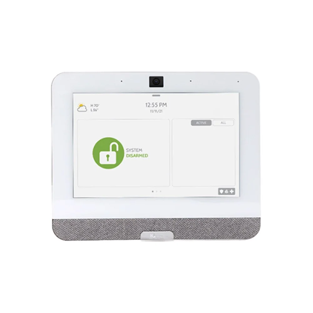 Centrala alarma wireless Qolsys All-In-One IQ 4, 4 partitii, 128 zone, 7 inch, touchscreen, 8 MP, 868 MHz, WiFi, 4G/LTE, Bluetooth, microfon si difuzor, acumulator back-up, Z-Wave