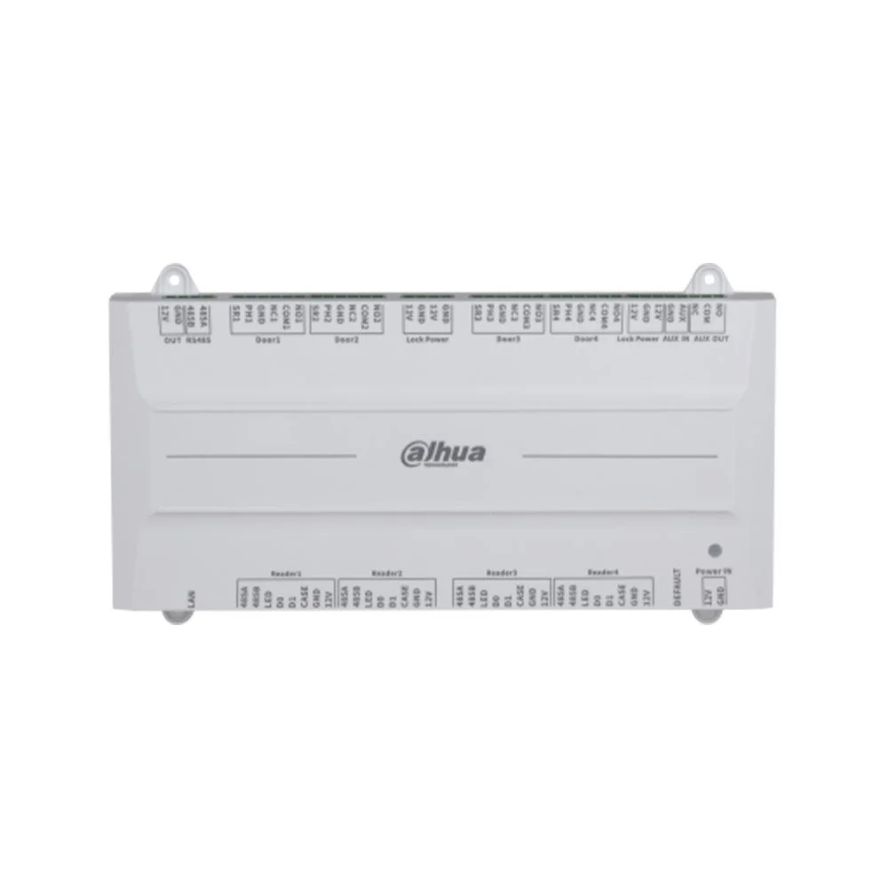 Centrala control acces Dahua ASC4204B-S, 4 usi unidirectionale, card/amprenta/parola/QR, PoE