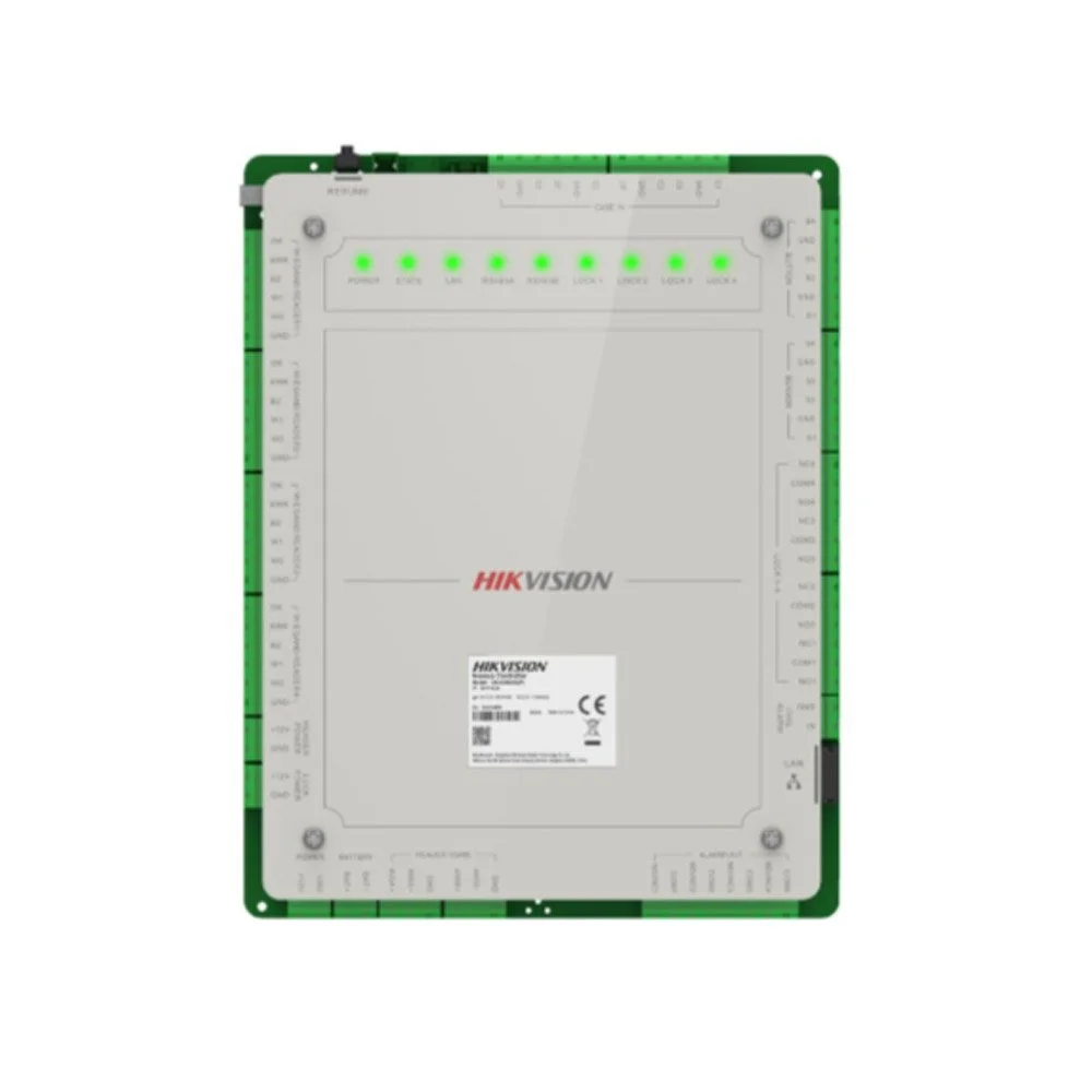 Centrala control acces IP Hikvision Pro DS-K2624X(P), 4 usi, OSDP/Wiegand, 100.000 utilizatori, configurare web