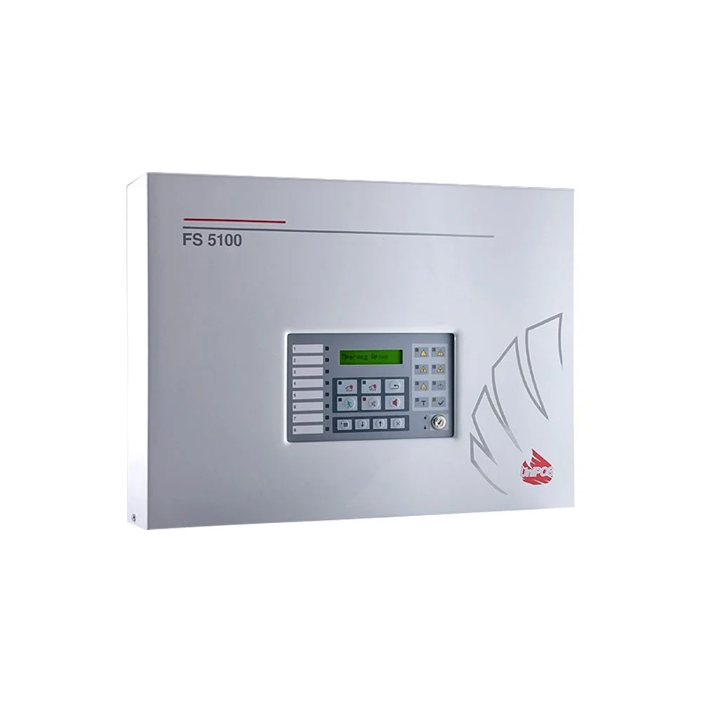 Centrala de incendiu conventionala UniPOS FS5100, 2 linii detectie, 32 detectori/linie, 5 iesiri