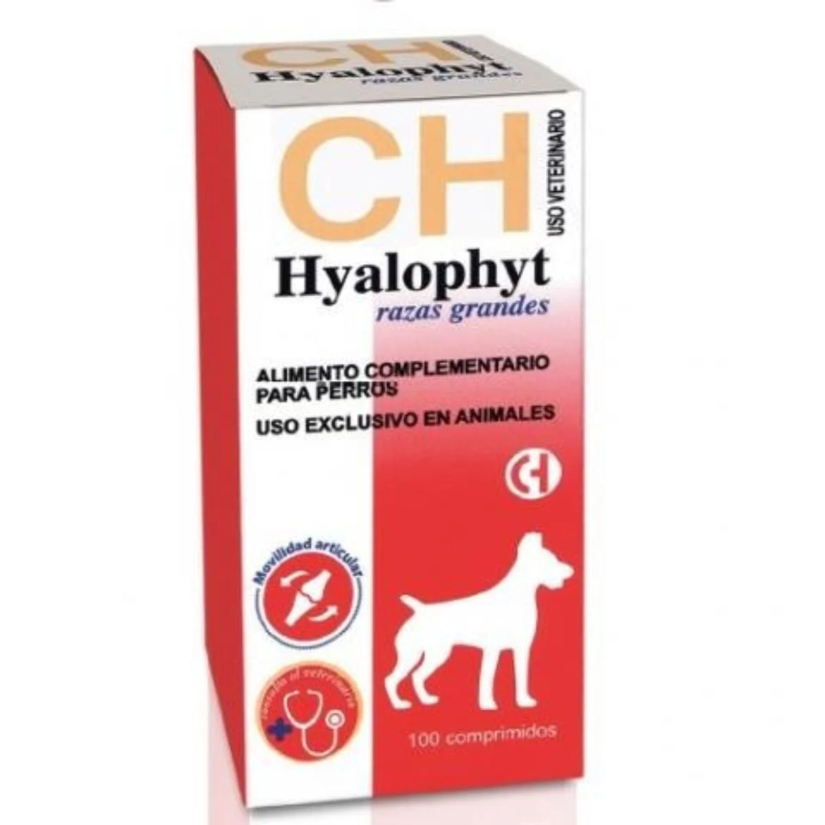 CHEMICAL IBERICA Hyalophyt  Large Breeds, supliment sistem articular câini, comprimate CHEMICAL IBERICA Hyalophyt  Large Breeds, L-XL, supliment sistem articular câini, cutie, 100 comprimate