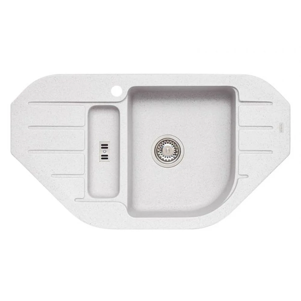 Chiuveta bucatarie compozit alb mat Alveus Niagara 60