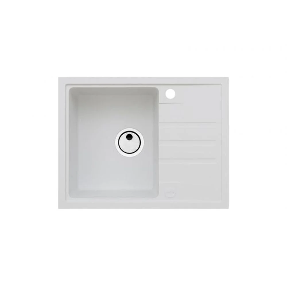 Chiuveta bucatarie compozit cu picurator alb mat Alveus Intermezzo 30