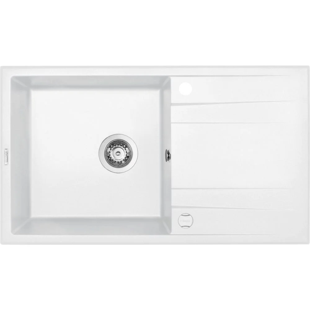 Chiuveta bucatarie compozit cu picurator alba Deante Eridan