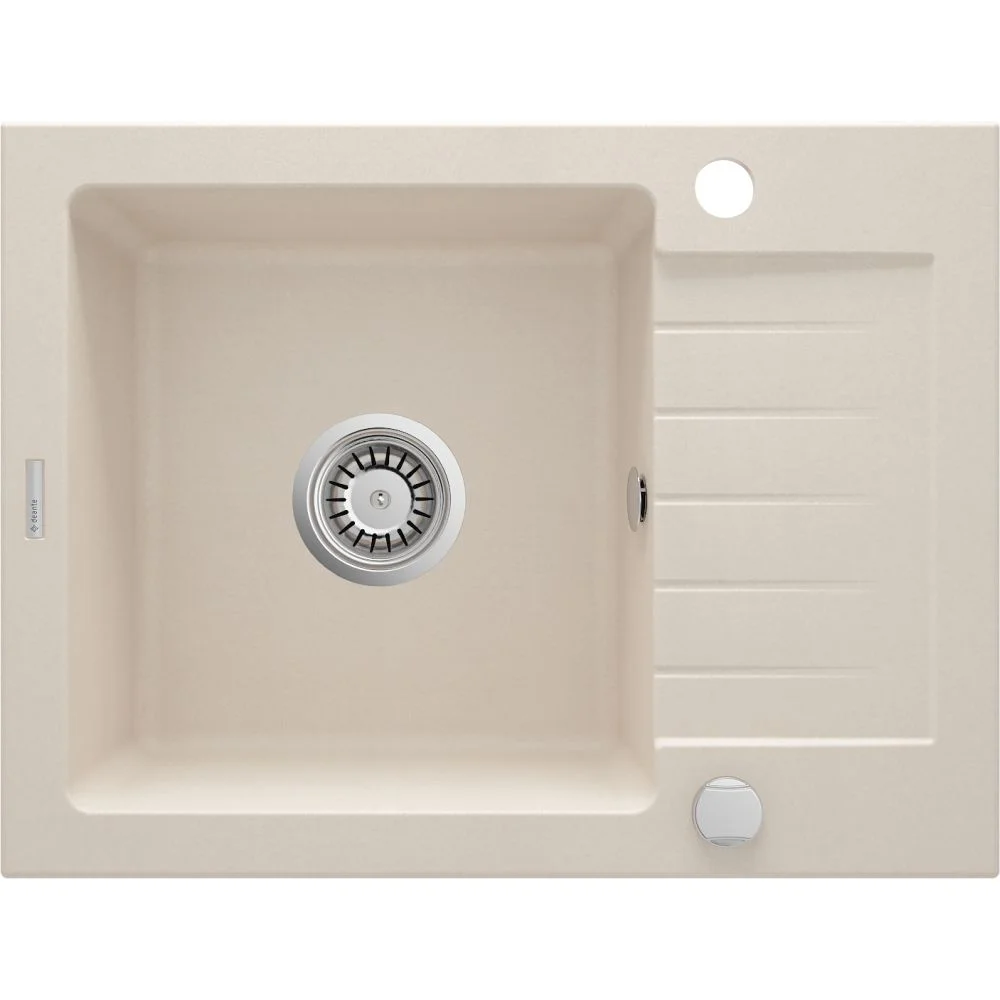 Chiuveta bucatarie compozit cu picurator bej mat 58 cm Deante Zorba