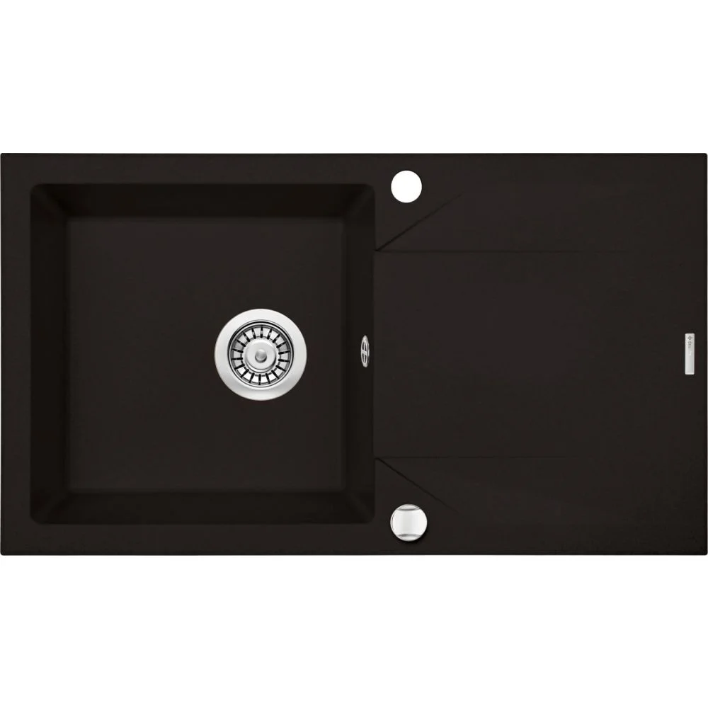 Chiuveta bucatarie compozit cu picurator negru mat 78 cm Deante Evora