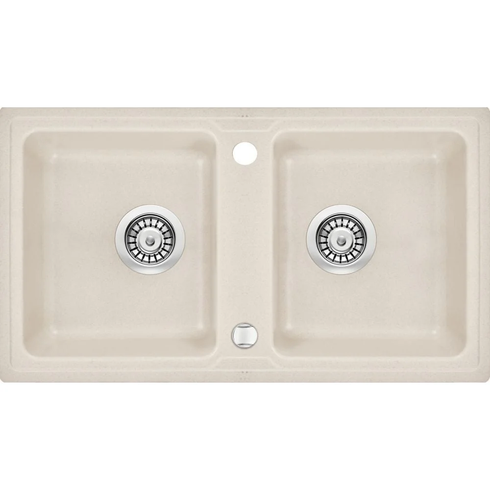Chiuveta bucatarie compozit doua cuve bej mat Deante Zorba