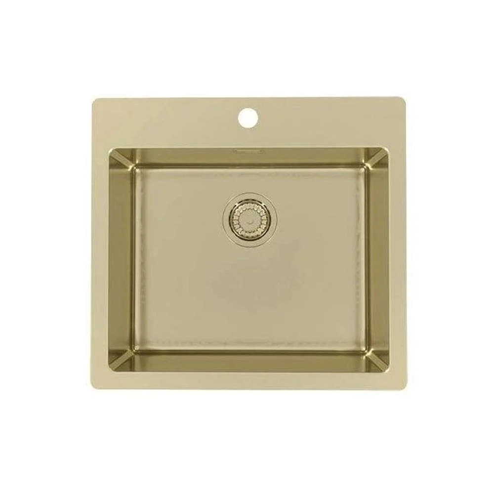 Chiuveta bucatarie inox culoare auriu Alveus Pure 70