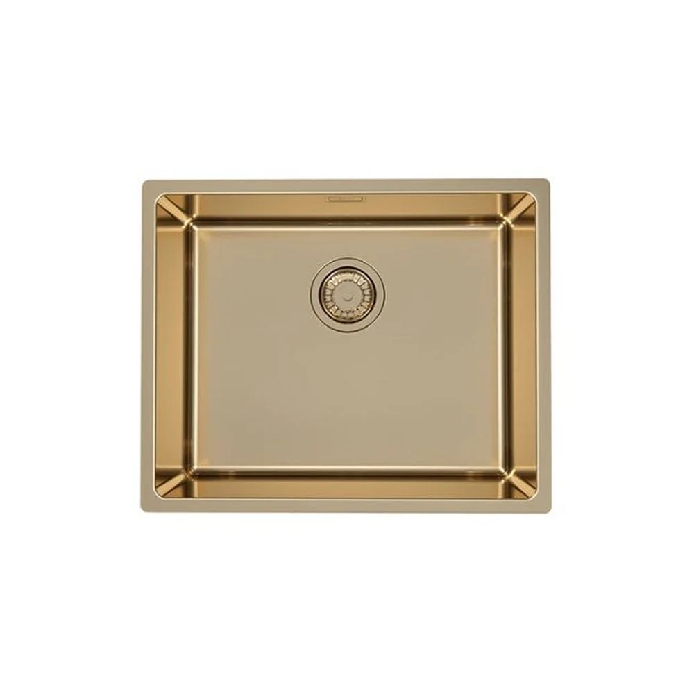 Chiuveta bucatarie inox culoare bronz, montare pe blat, Alveus Monarch Kombino 50