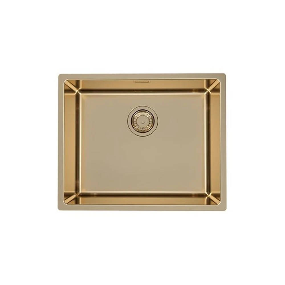 Chiuveta bucatarie inox culoare bronz, montare sub blat, Alveus Monarch Kombino 50